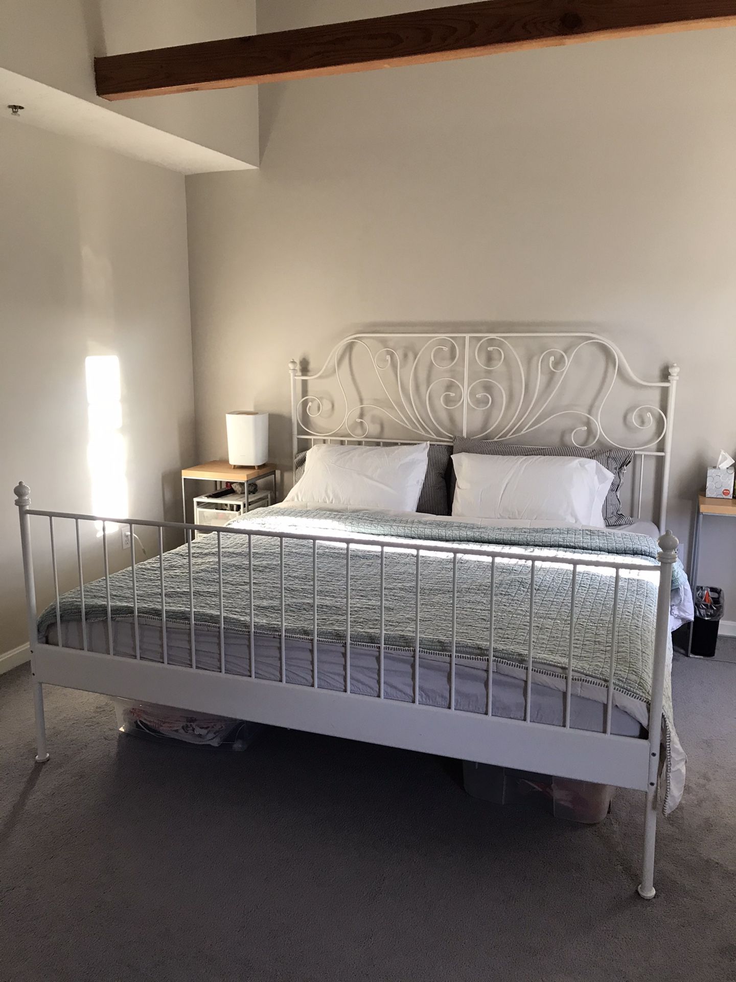 IKEA Leirvik King Bed Frame (Slats & Tools Inc.)