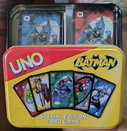 Batman Uno Special Edition Card Game in Collectible Tin