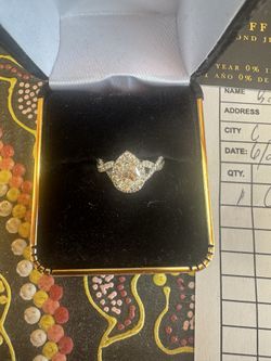 diamond/ engagement ring 14k size 4.5