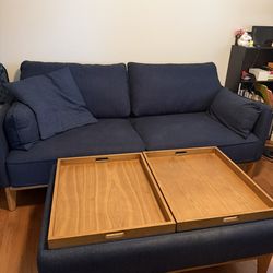 Sofa And Ottoman Set
