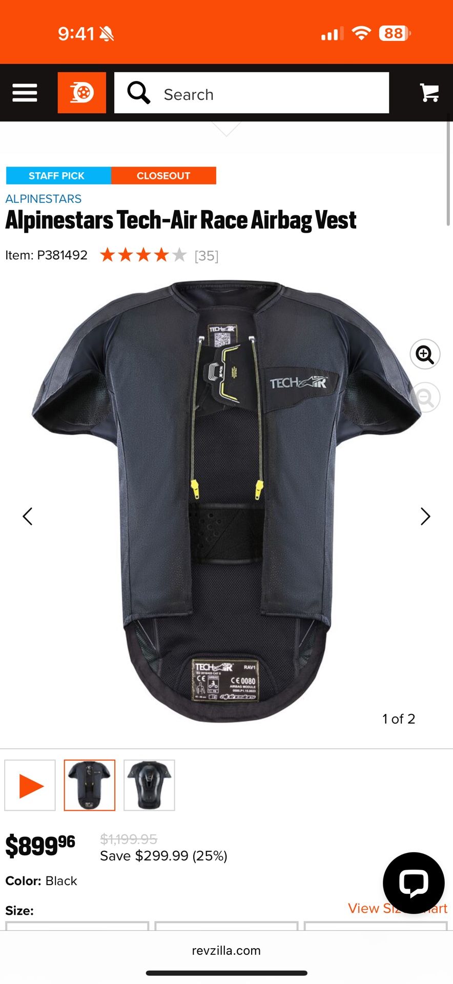 Alpinestars Tech Air Race Airbag Vest