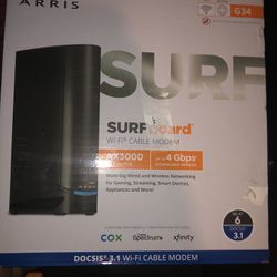 ARRIS G34 SURF AX3000  Wi-Fi Cable Modem 