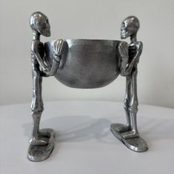 Gothic Skeleton Bowl Holder Decor 