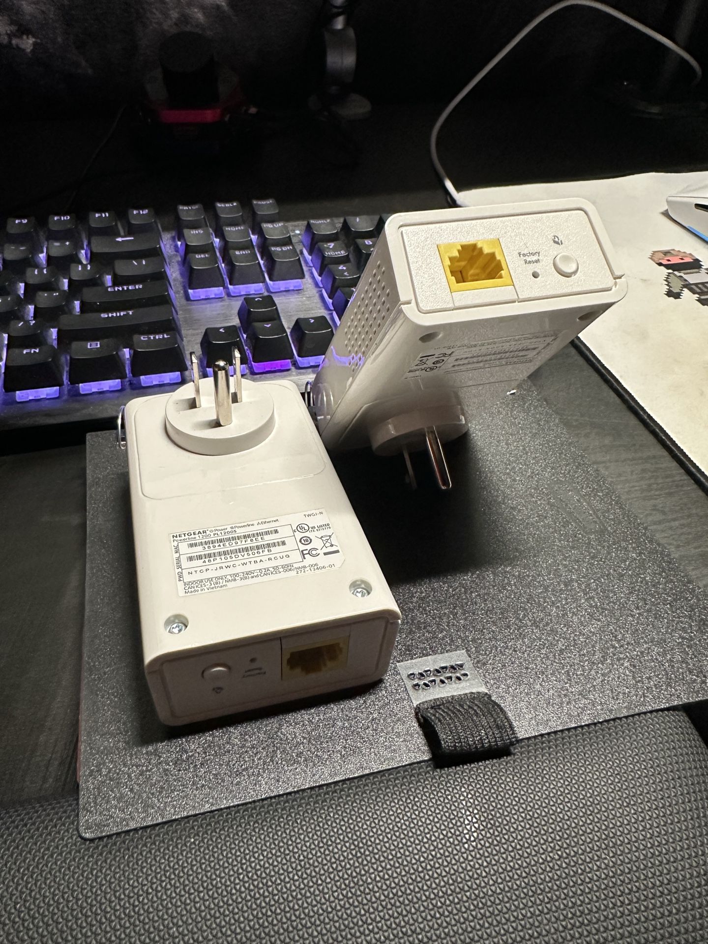 Ethernet over Power Outlet adapter