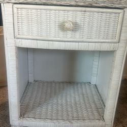 Wicker Side Table 