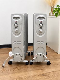 Set of 2 PELONIS Oil-Filled Radiator Space Heaters – ESTATE MOVING SALE – NEED GONE ASAP!