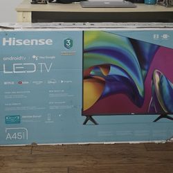 Brand New Still In Box Hisense 43" LED SMART TV