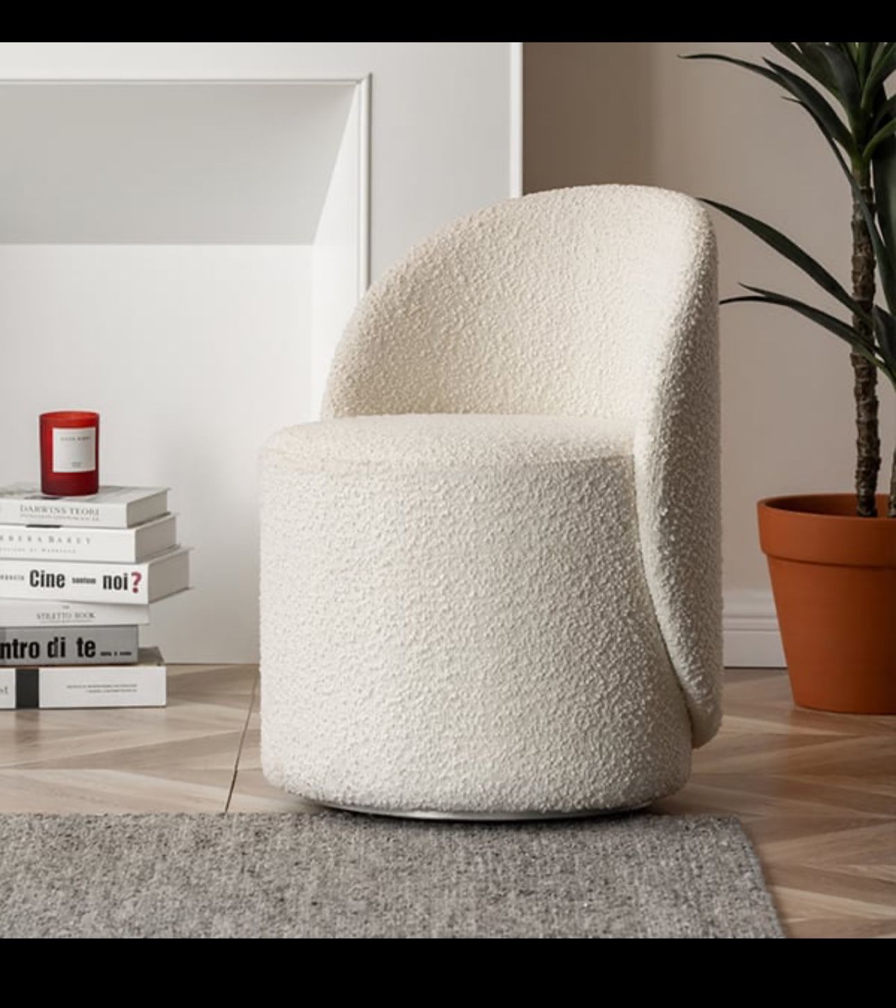 All New Round Vanity Stool Swivel Accent Chair 