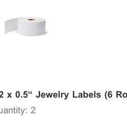 2.2 x 0.5“ Jewelry Labels (12 Rolls)