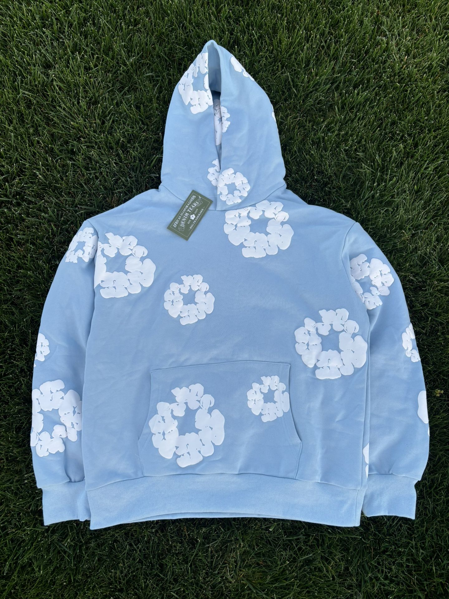 Denium tear hoodie