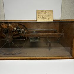 Antique 1890 A. DeWitt Barb Wire Reel – Red Oak IA – Rare Farm Tool