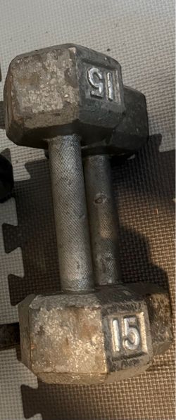15 pound dumbbells