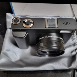 4K Digital Camera for Photography and Video, Autofocus Anti-Shake 48MP Vlogging Camera for YouTube, 3'' 180°Flip Screen Camera w Flash 16X Zoom $60