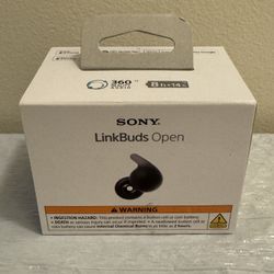 Sony LinkBuds Open True Wireless Bluetooth Earbuds - Black