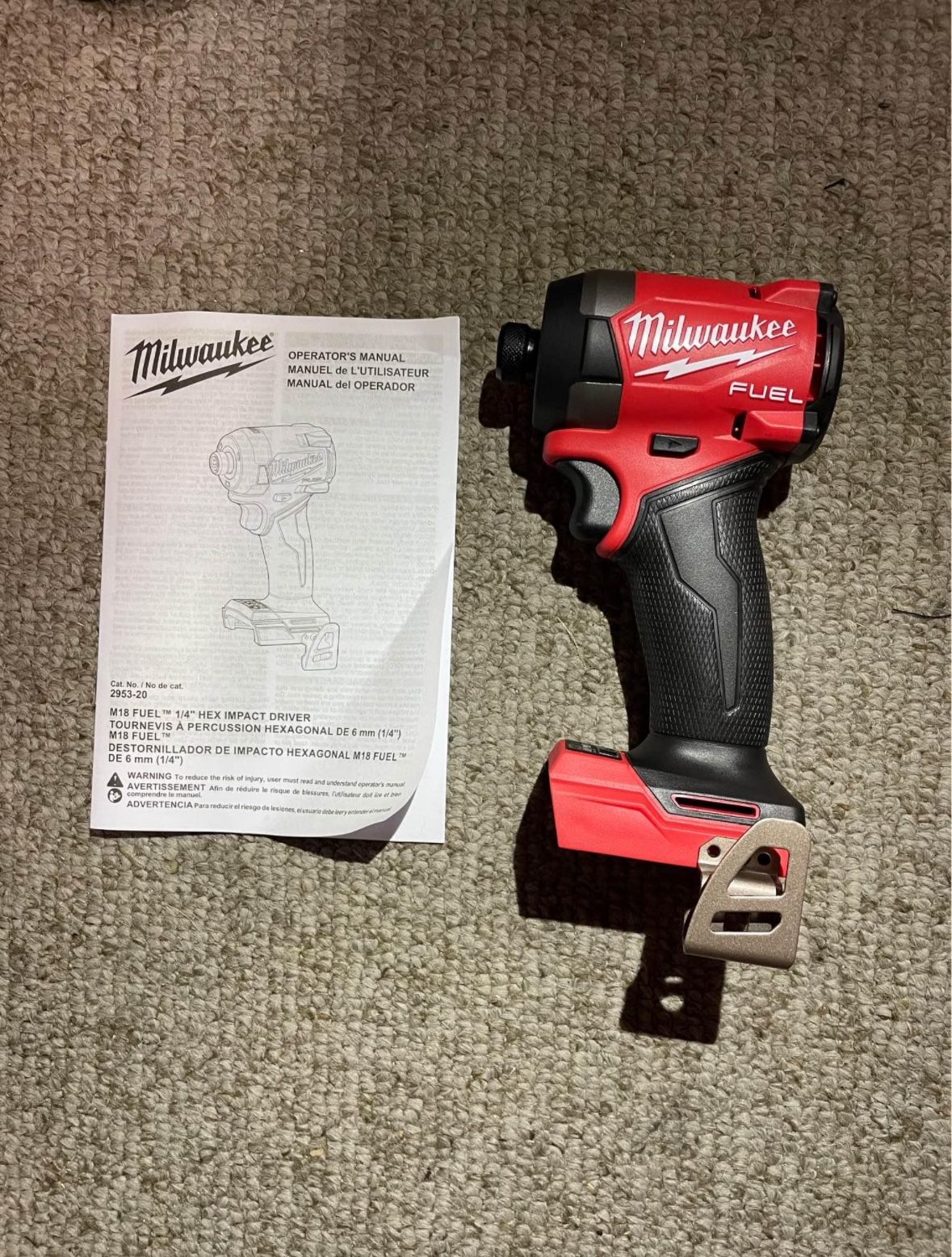 Milwaukee M18 Fuel GEN 4 Brushless Cordless 1/4” Hex Impact Driver (Tool Only) READ DESCRIPTION