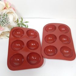 2Pcs Semi Sphere Silicone Mould Baking Mold For Hot Chocolate Bomb, Cake, Jelly, Dome Mousse, Pudding, Hot Chocolate Mold

