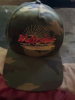Watershed Camo Trucker Hat - Embroidered Sunset / Water Cap