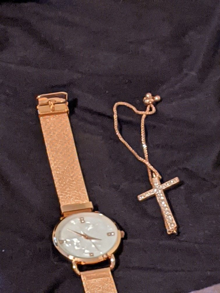 Rose Gold Two Piece Watch Set 