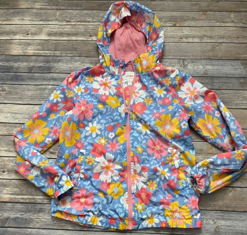 Girls hooded Rain Jacket by Cat and Jack Sz 14/16