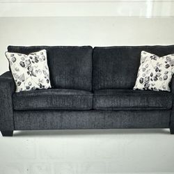 Altari Couch & Ottoman In Color slate  For Sale