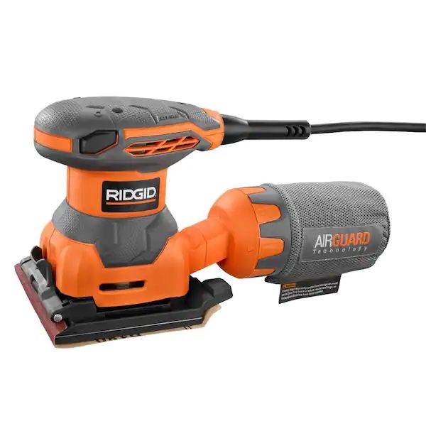 Ridgid 2.4 Amp Corded 1/4 Sheet Sander with AIRGUARD Technology