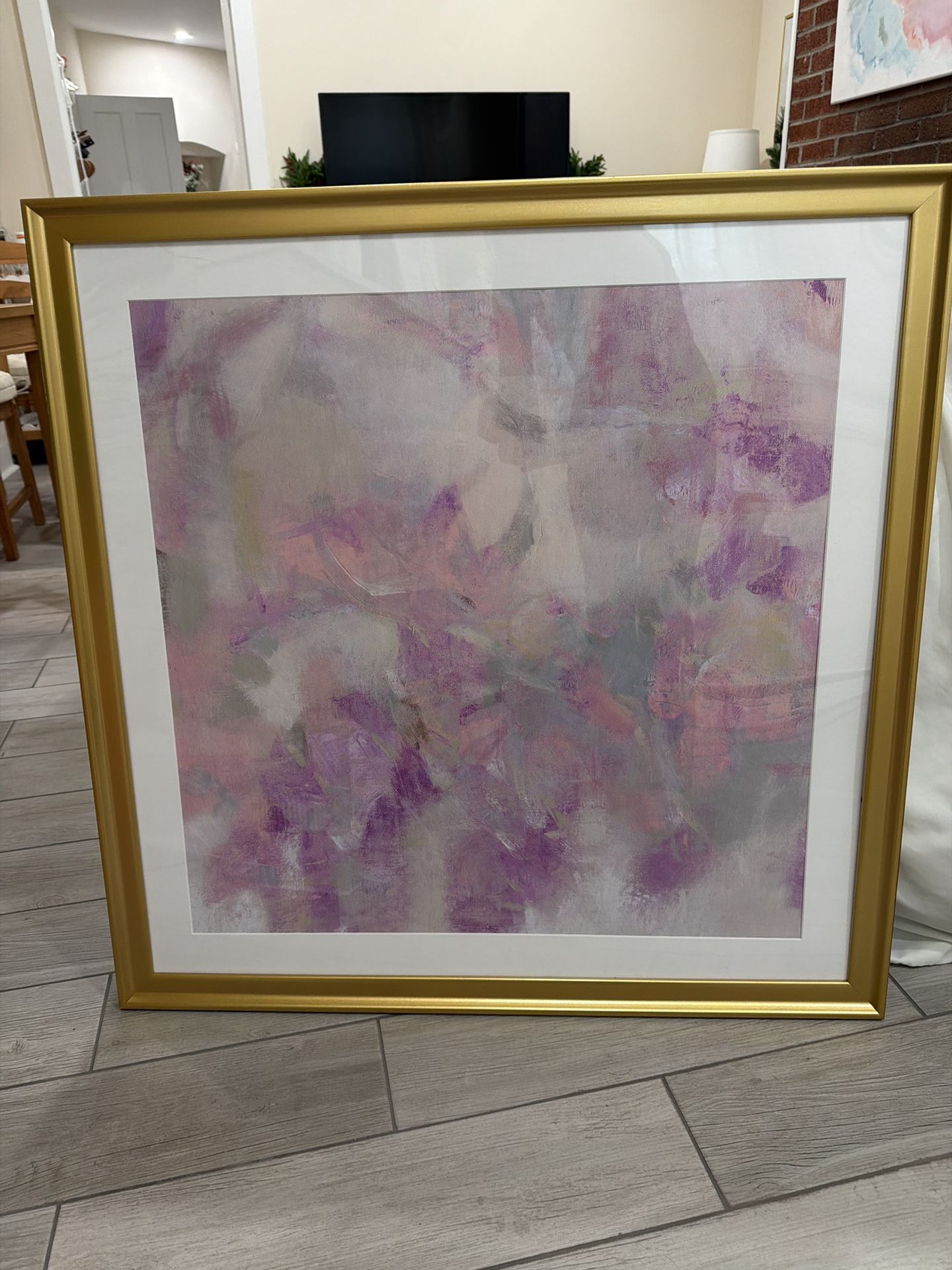 Gold Framed abstract print