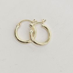 10kt Real Gold Small Hoop Earring