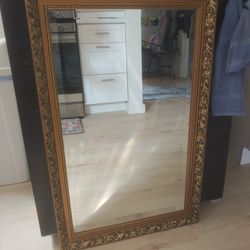Vintage Imported Dahlia Mirror 34x22 (UK, 90's)