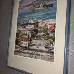 Anna Chrasta  Sanfrancisco signed lithograph