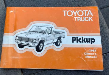 Toyota Pickup Truck Factory Original Owners Owner's User Manual Book