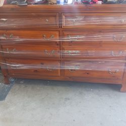 8 Drawer Wood Cabinet
