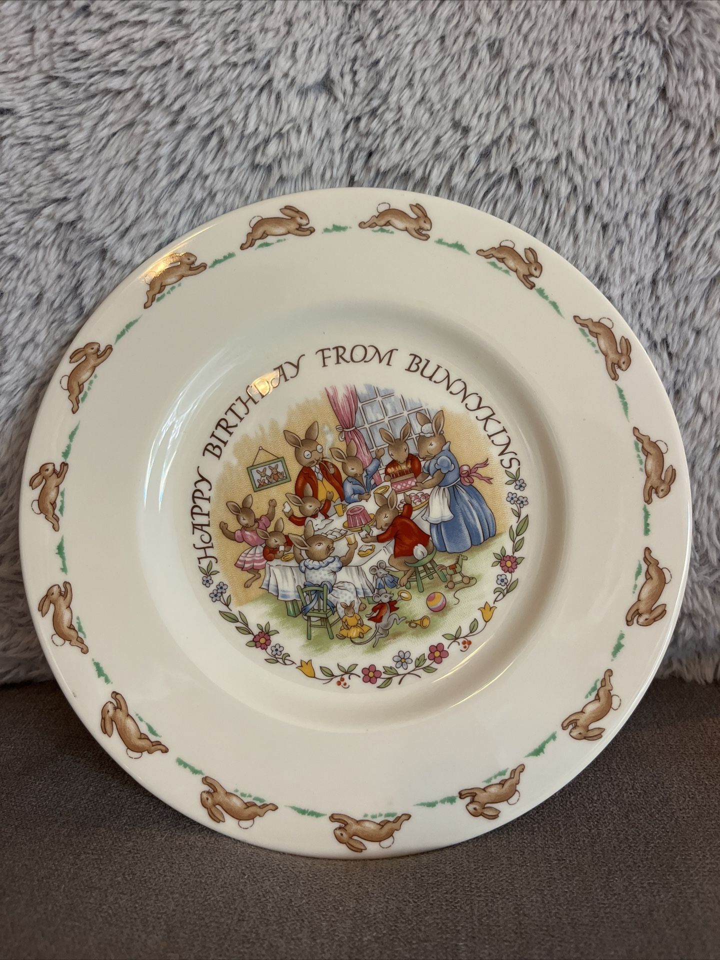 Royal Doulton Collector Bone China Bunnykins Birthday Plate