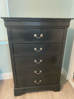 black dresser