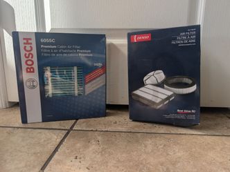 Bosch 6055C Cabin Air Filter & Denso 143-3005 Air Filter Bundle (Toyota)