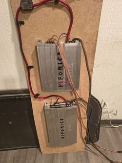 Two Hifonics amps