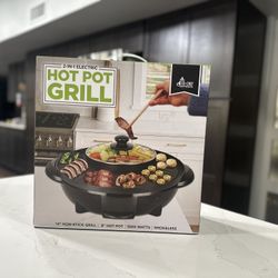 NIB 2-IN-1 Electric Hot Pot Grill!!!!!