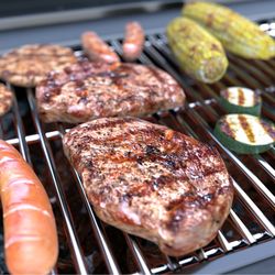 Heavy Duty Stainless Steel Cooking Grates for Nexgrill H, D, E, C Size 17"x26" New Condition 