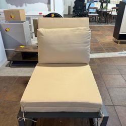 🔥Special Discount 🔥 Outdoor Metal Lounger with Cushions, Adjustable 5 Position Sun Lounger with Full Flat Tanning Function, Suitable for Outdoor, Po