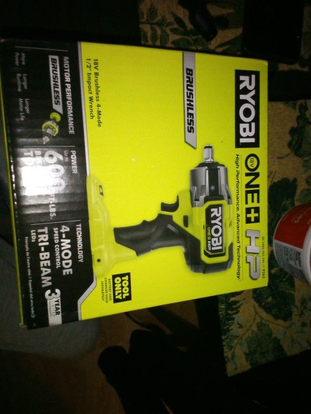 Ryobi 18V Brushless 4mode 1/2 Impact Wrench