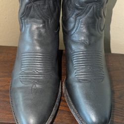 Men's size 10(28.5) Caborca Mexico black leather boots...