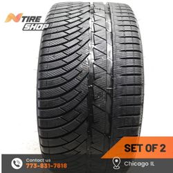 Set of 2 Used  7.5/32  Winter  275/30R20  97V  Michelin  Pilot Alpin PA4 NO