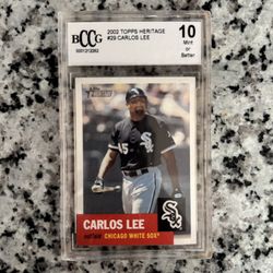 2002 Topps Heritage #29 Carlos Lee - BCCG 10 MINT