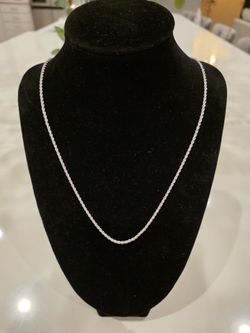 🔗 22" 2mm 925 Sterling Silver Rope Chain – 8 Grams 🔗