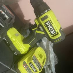 Ryobi Powerful Drill + Battery + Charger