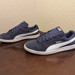 Puma Mens Smash V2 370205 02 Blue Casual Shoes Sneakers Size 10 