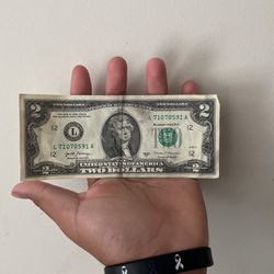 Rare 2 Dollar Bill 