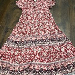 Womans Pink Dress Size Large By Knox Rose #2