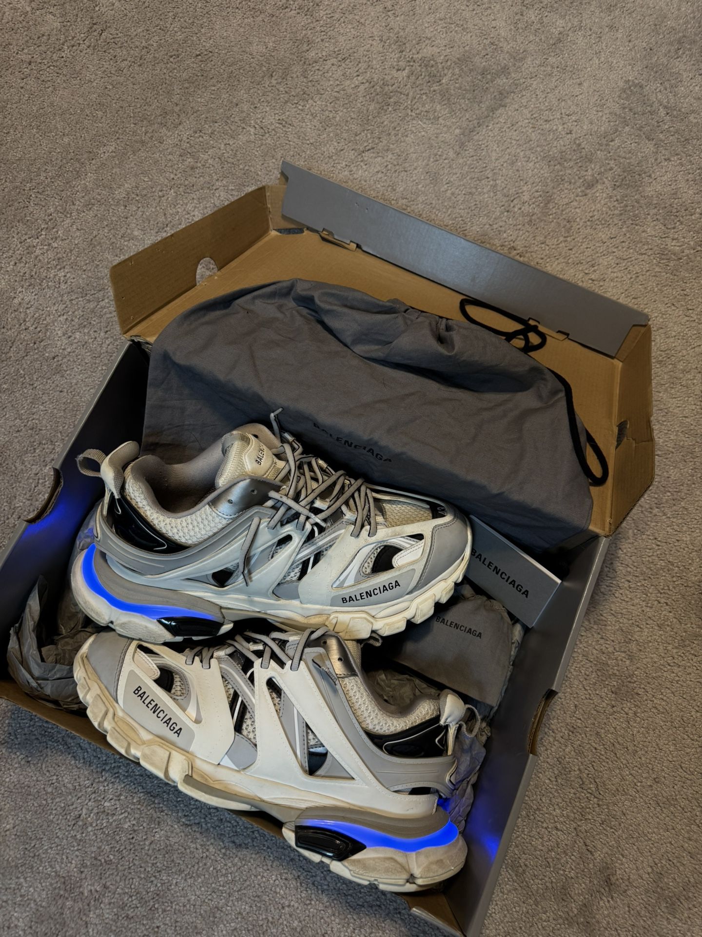 Balenciaga Track LED Sneaker ‘White Light Grey’