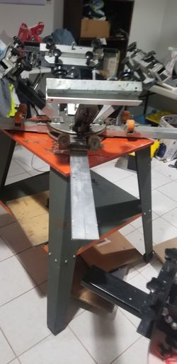 Screen press machine