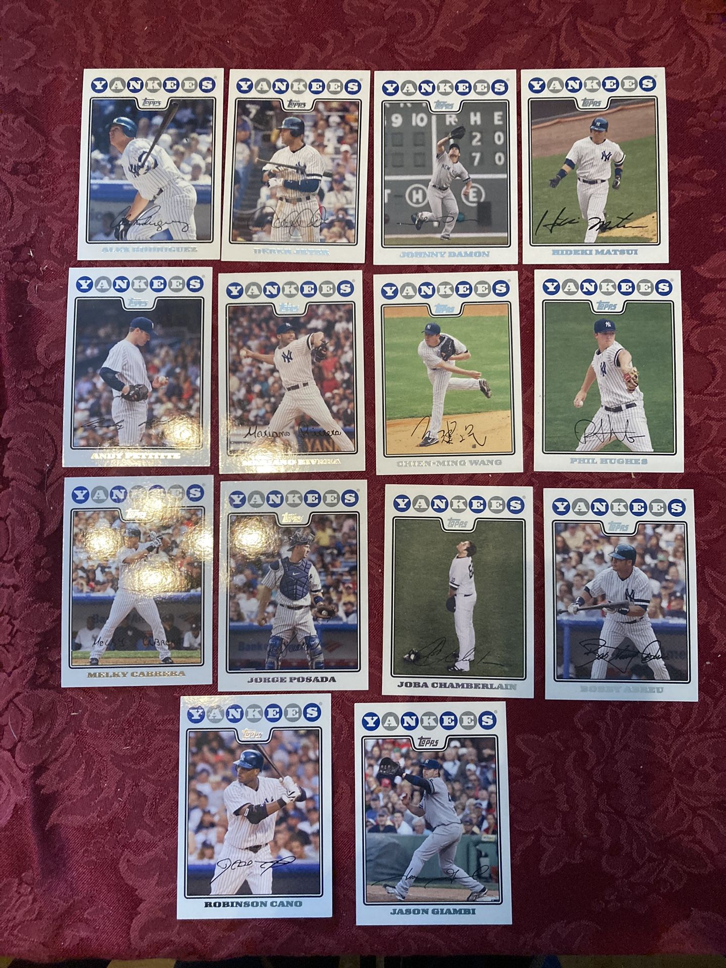 NY Yankees Topps 2008. (Lot Of 14)